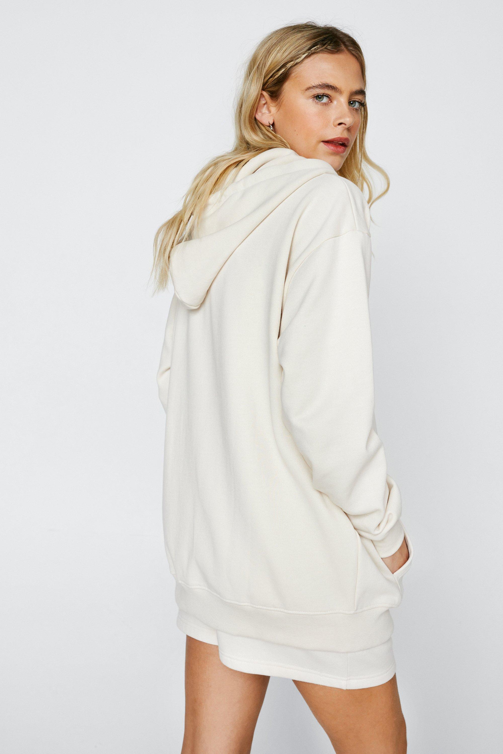 Nasty gal white discount hoodie